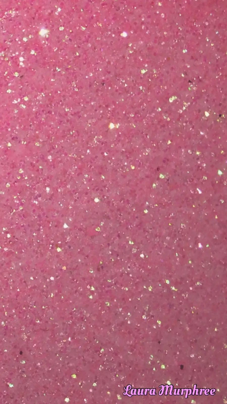 Pink Glitter Wreath for Screen