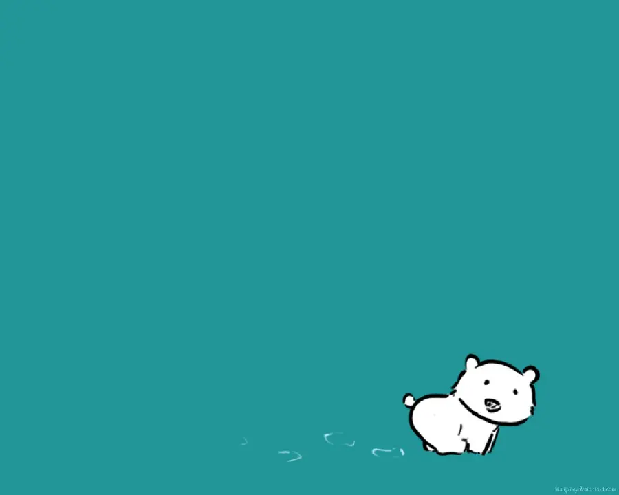 Profile photo with a pleasant resolution with a cartoon polar bear design