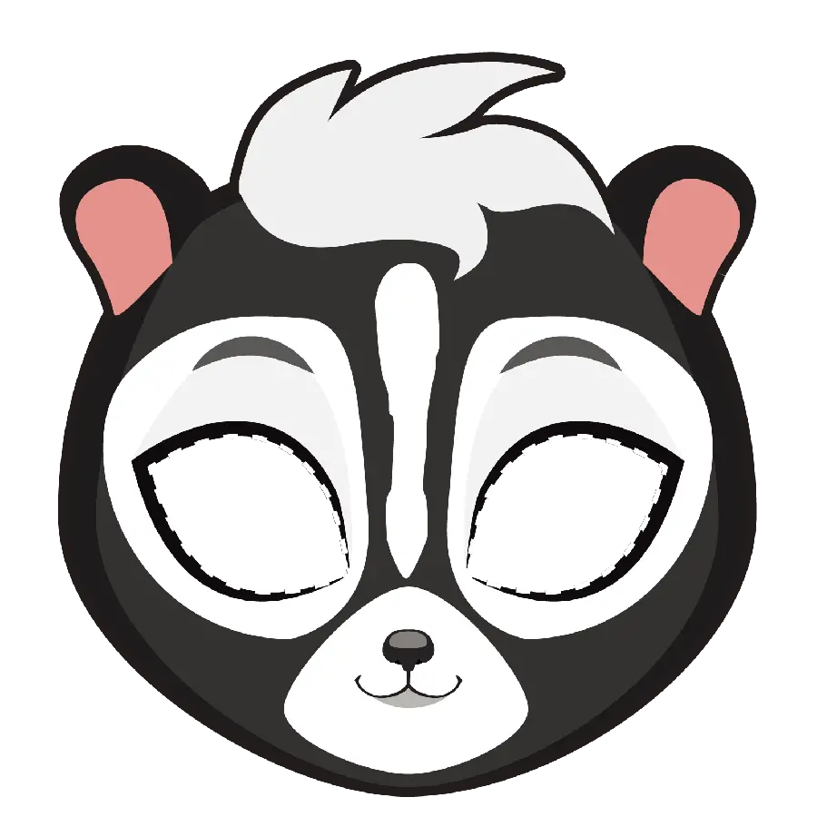 Girly profile picture for social networks from a stinky weasel PNG
