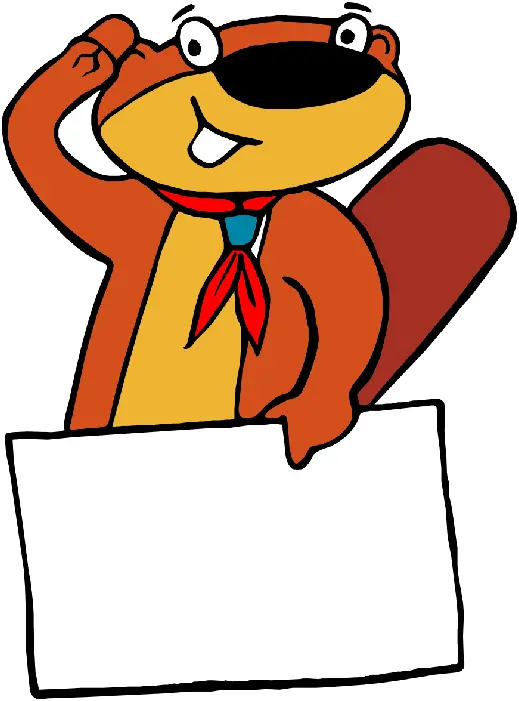 Download Beaver Wallpaper with White Frame Ready for Text PNG