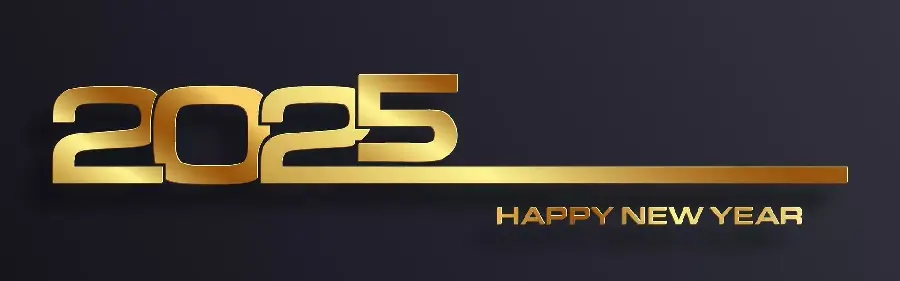 2025 New Year Background in HD Format