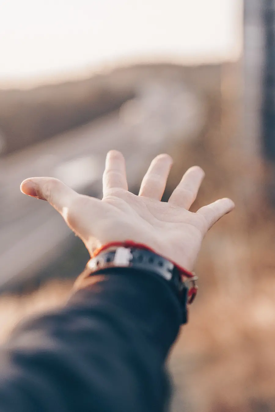 Open hands to take peace from nature suitable for wallpaper and profile and mobile background