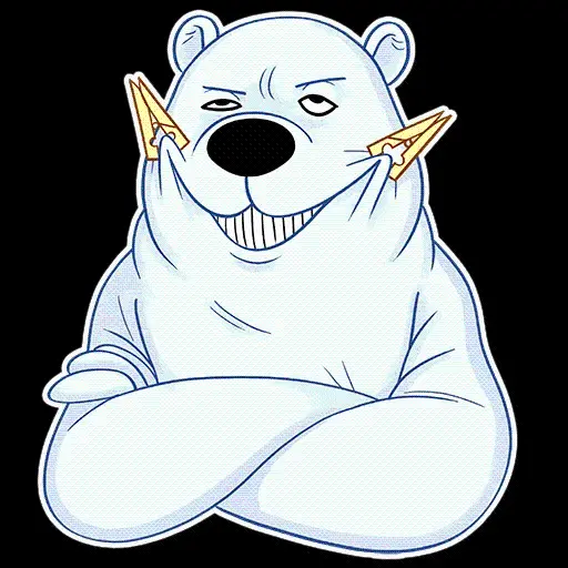 Cool Profile Picture for Cyberspace with Bear PNG Drawing Design