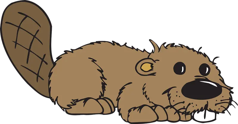 Stock photo for pixel printing with beaver design PNG