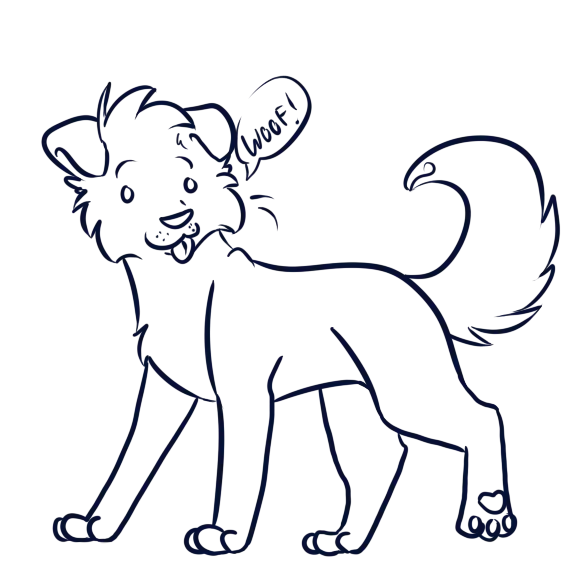 Latest Backgroundless Photos of Black and White Dog Drawing PNG