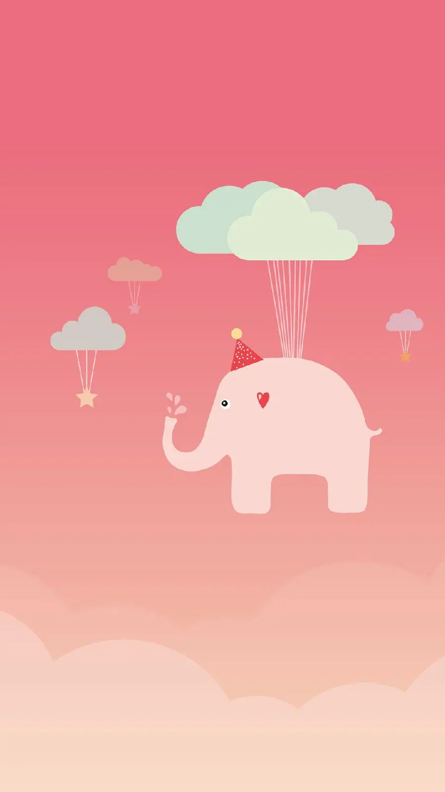 Beautiful Picture of Pink Elephant for Design