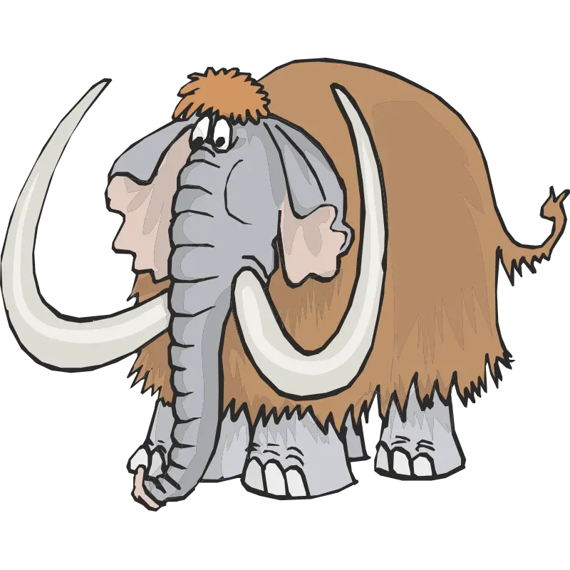 Colorful Cartoon Elephant PNG Without Background