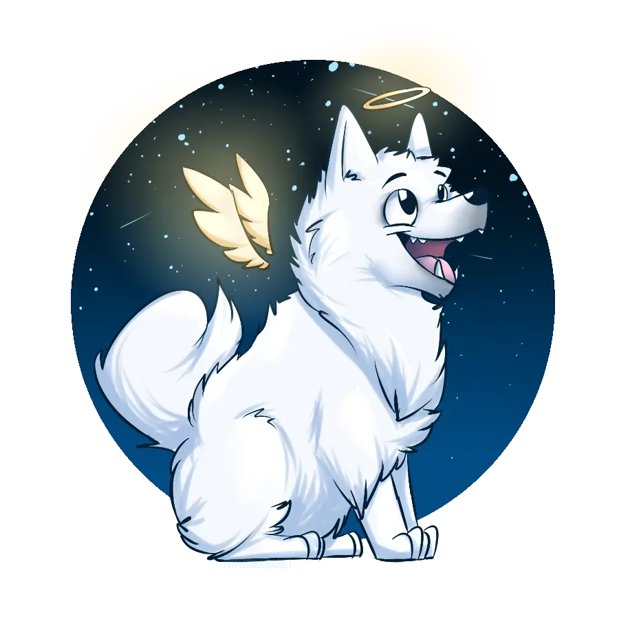 Awesome design of a dire wolf png profile photo