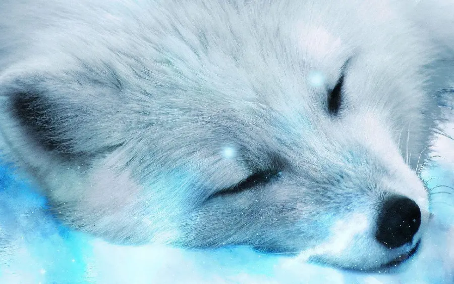 Awesome close-up profile picture of an Arctic fox