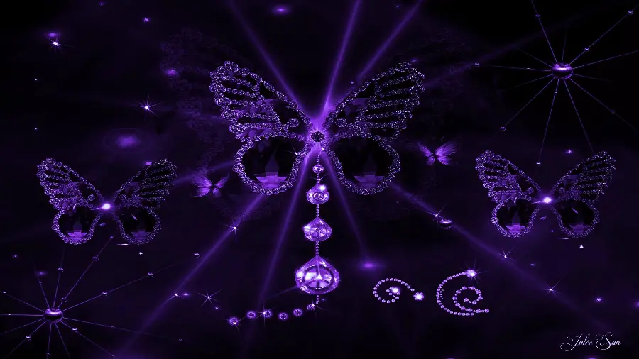 Beautiful profile photo of purple butterfly for desktop background 