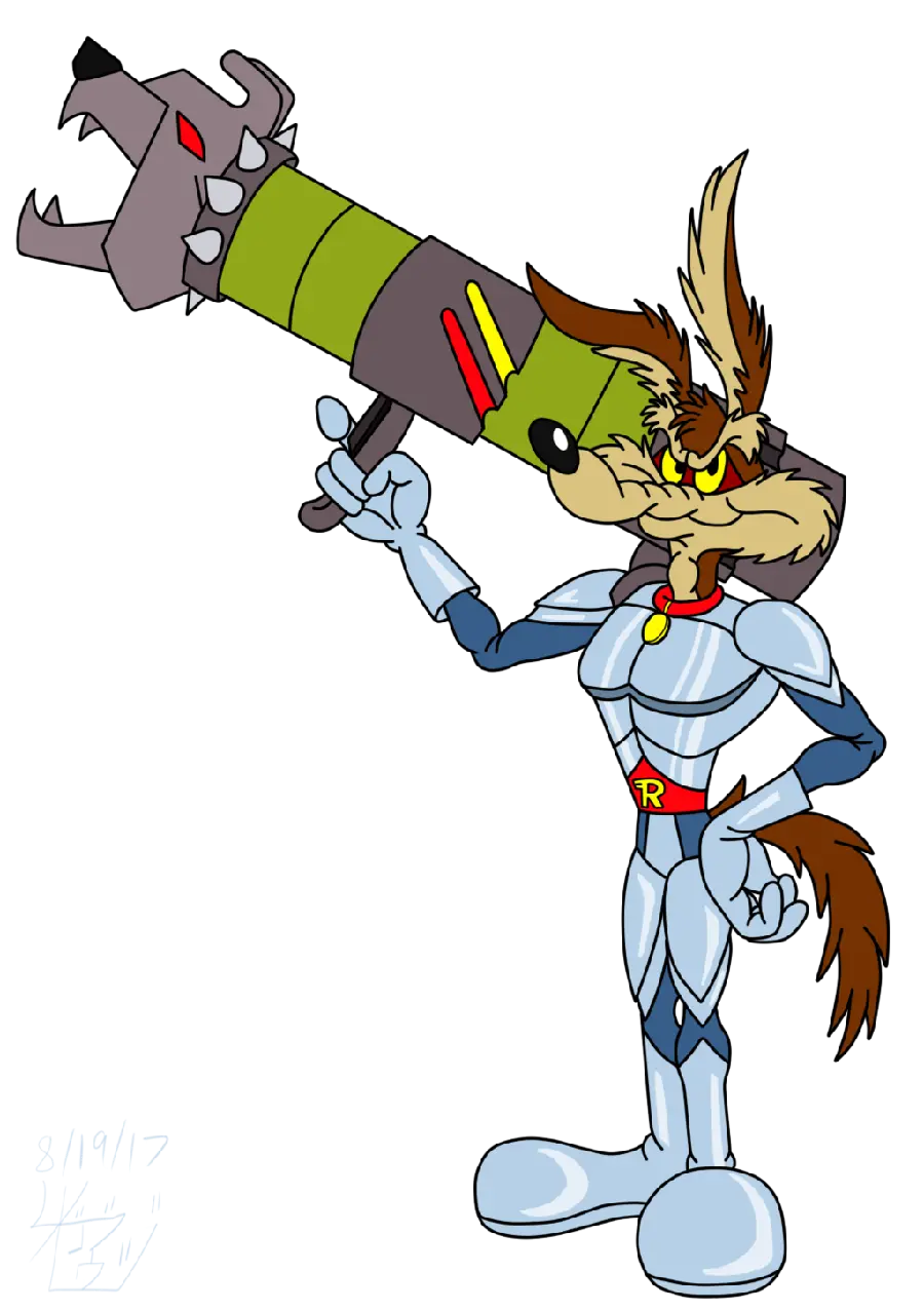 Popular and famous cartoon wolf coyote background