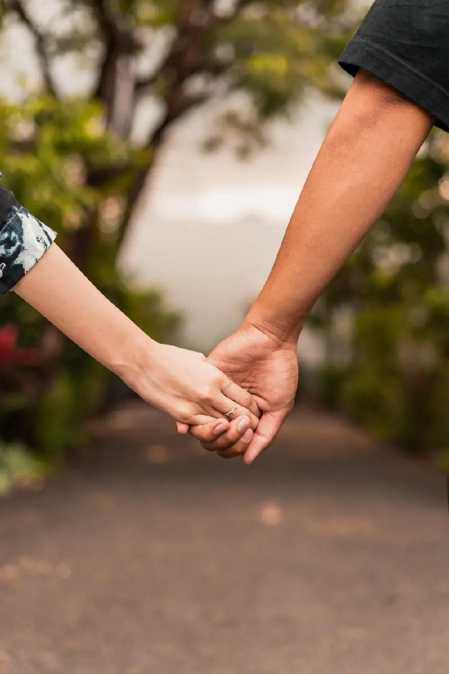 A peaceful nature and hands together for profile and wallpaper