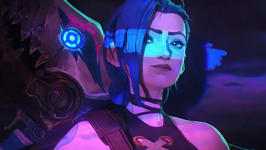 Jinx Background with Hand-made Weapon