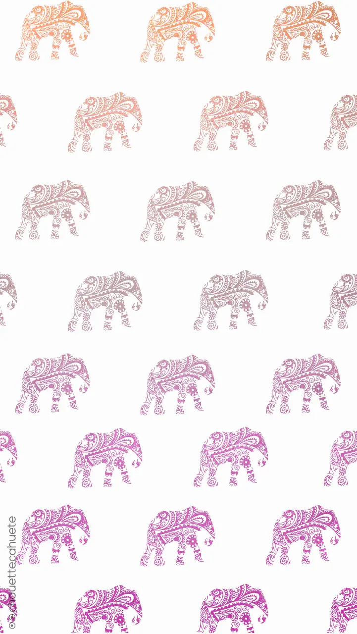 Cartoon Pink Elephant Image for Design