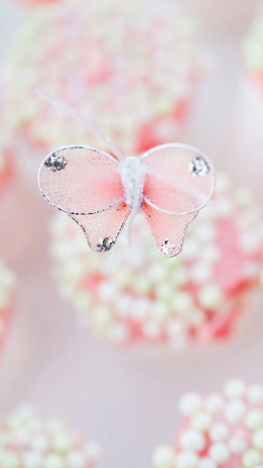 Most popular girly pink butterfly wallpaper for iPhone