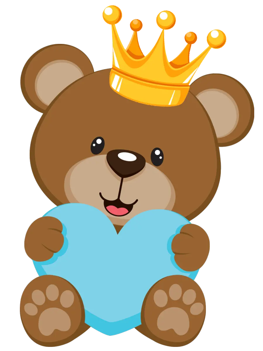 Download wallpaper without a background of a bear with a birthday theme and PNG format