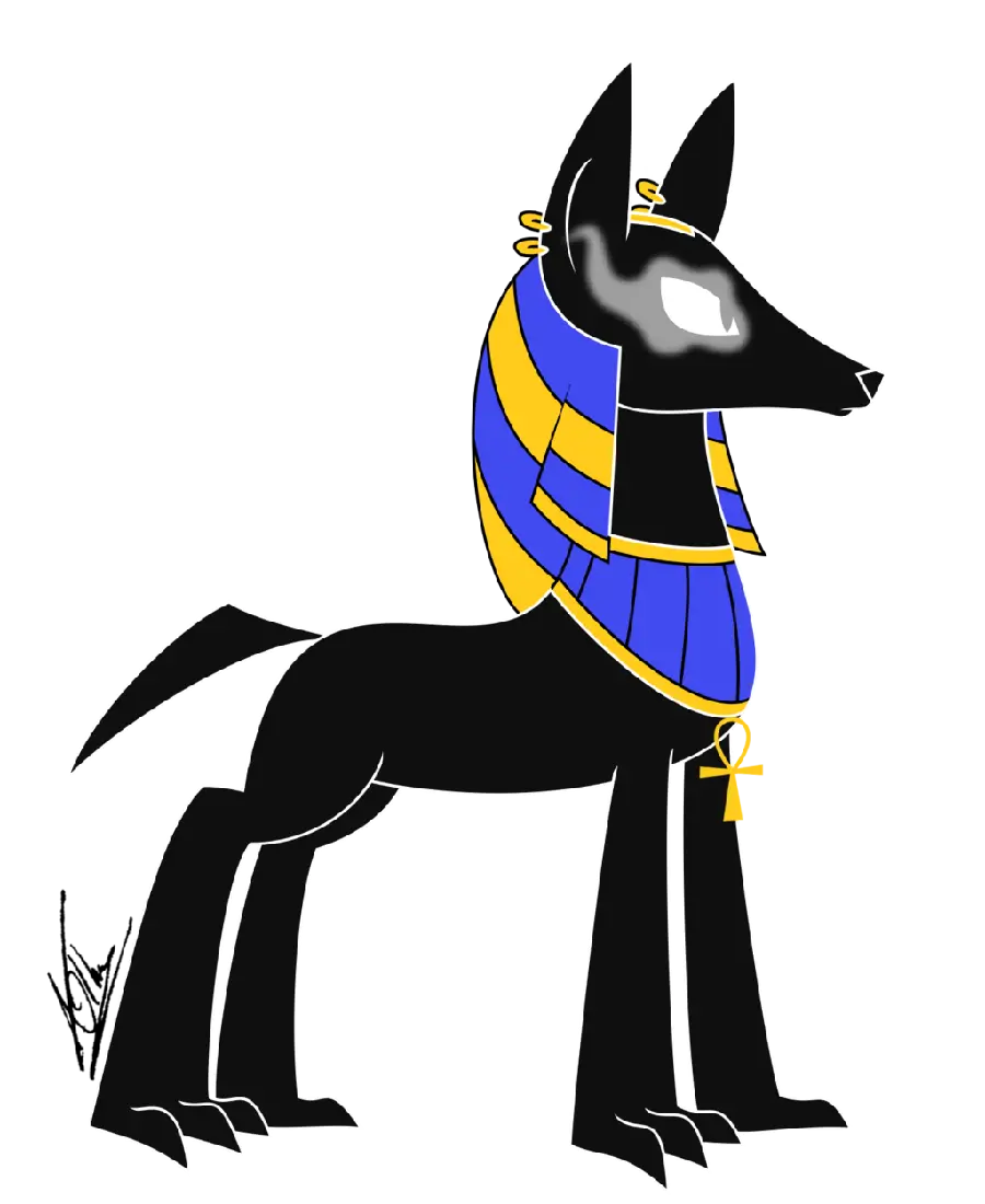 High resolution profile picture with special jackal design PNG