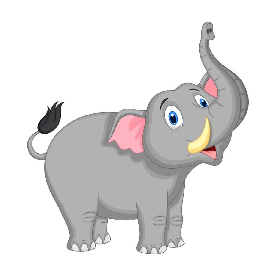 Cartoon Elephant Download Colored Cartoon Elephant Without Background