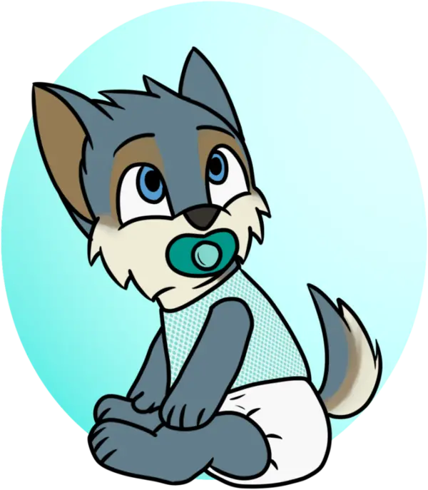 Cute Cartoon Wolf Stock Photo for Use in Brands Related to Children