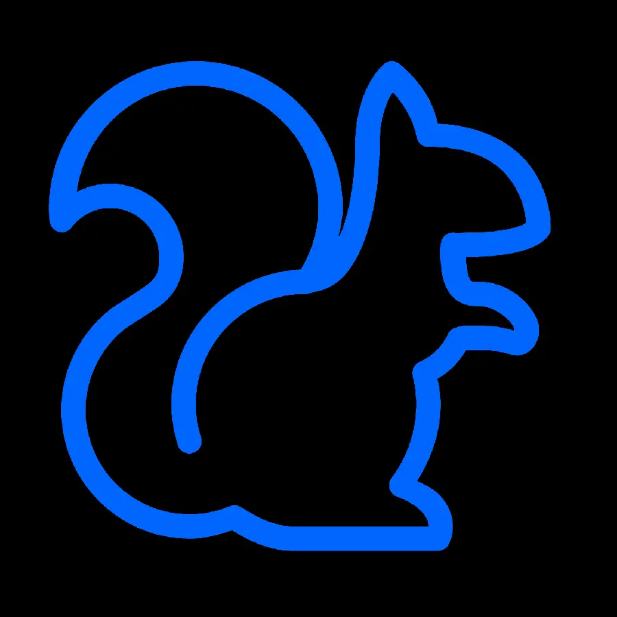 Download a very beautiful and simple drawing of a dwarf squirrel 