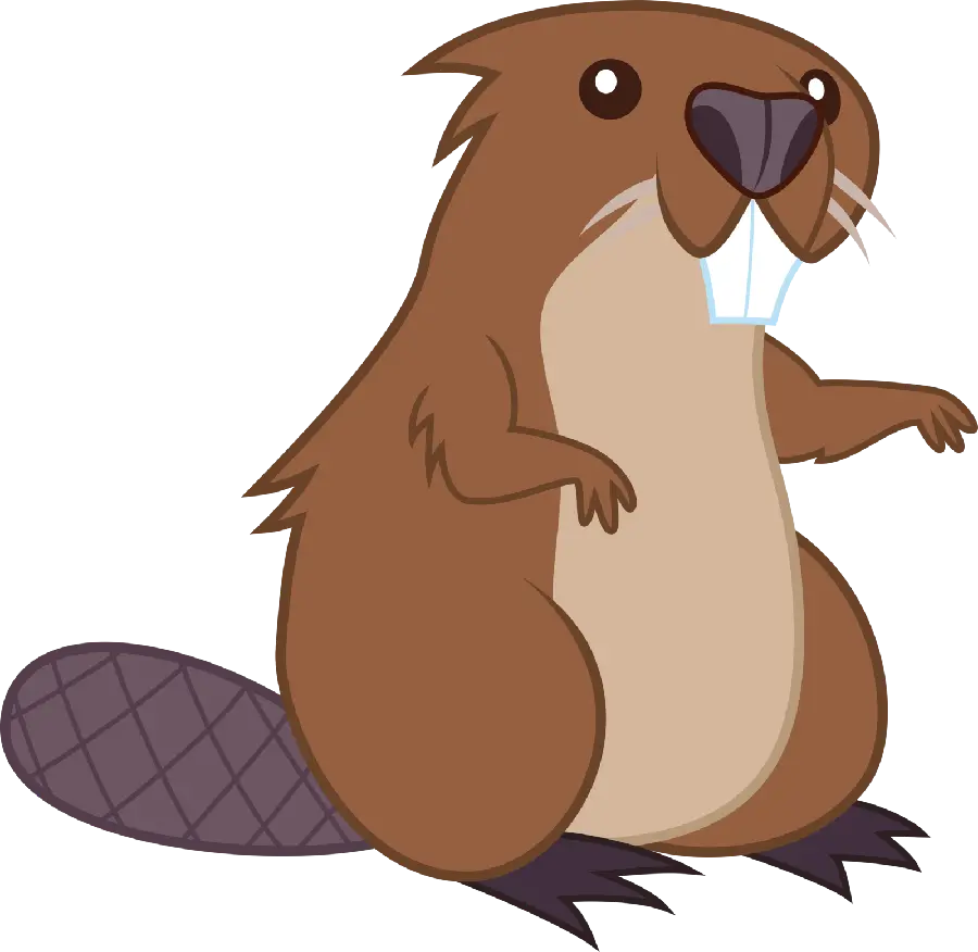 High Quality Cartoon Beaver Image PNG