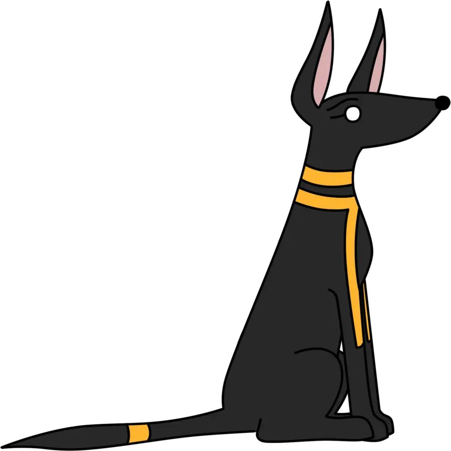 Download Ancient Egyptian Style Jackal Wallpaper PNG
