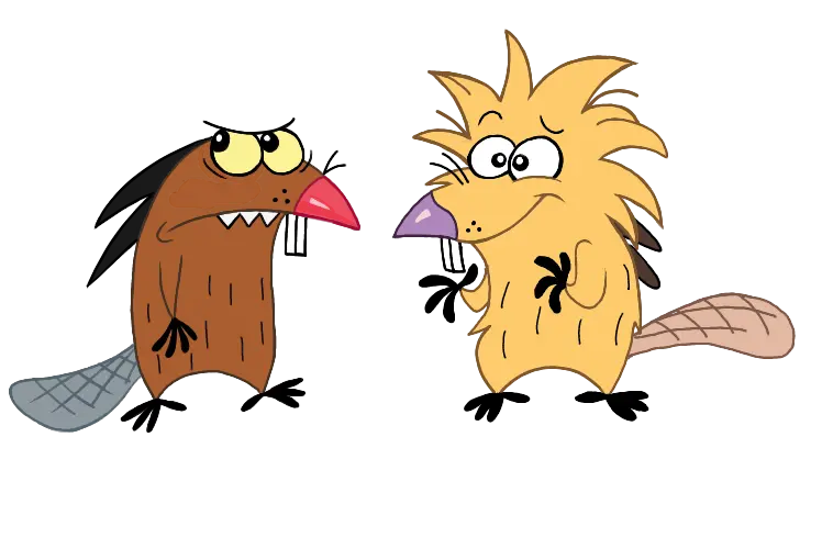 Cartoon Beaver Image with Transparent Background