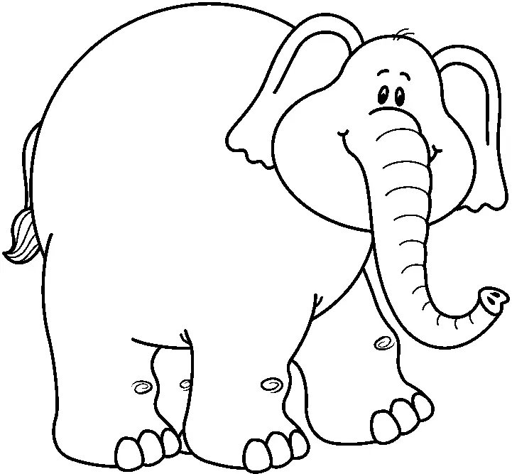 Cute Cartoon Elephant for Use in Your Designs