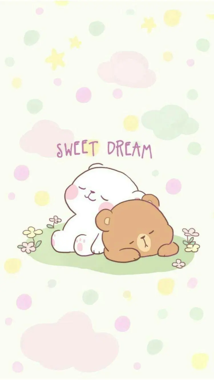 Free Download High Quality Wallpapers with Cute Anime Bear Design