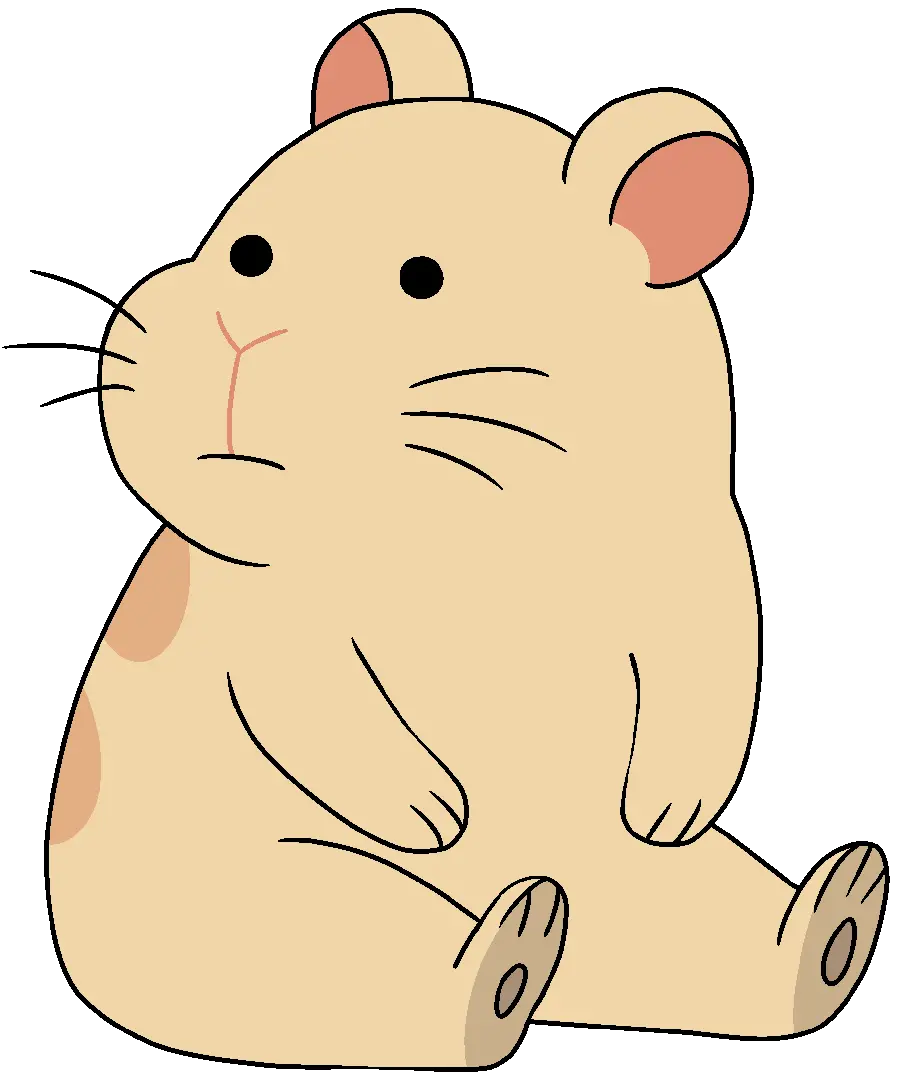 Cartoon Hamster PNG Images Without Background