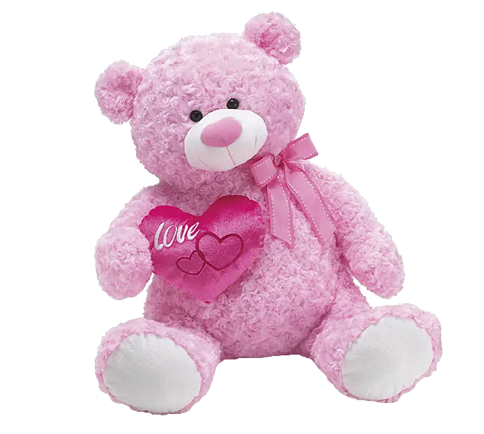 Cute Pink Teddy Bear Wallpaper in the Widely Used PNG Format