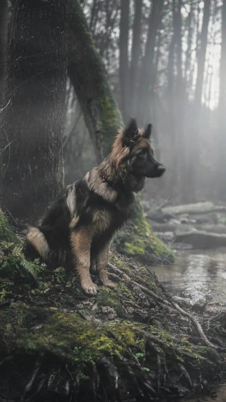 High-quality iPhone wallpaper for German Shepherd fans