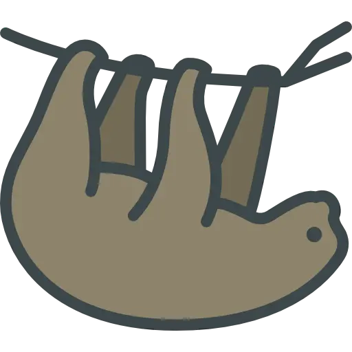 Profile picture without background of sloth PNG