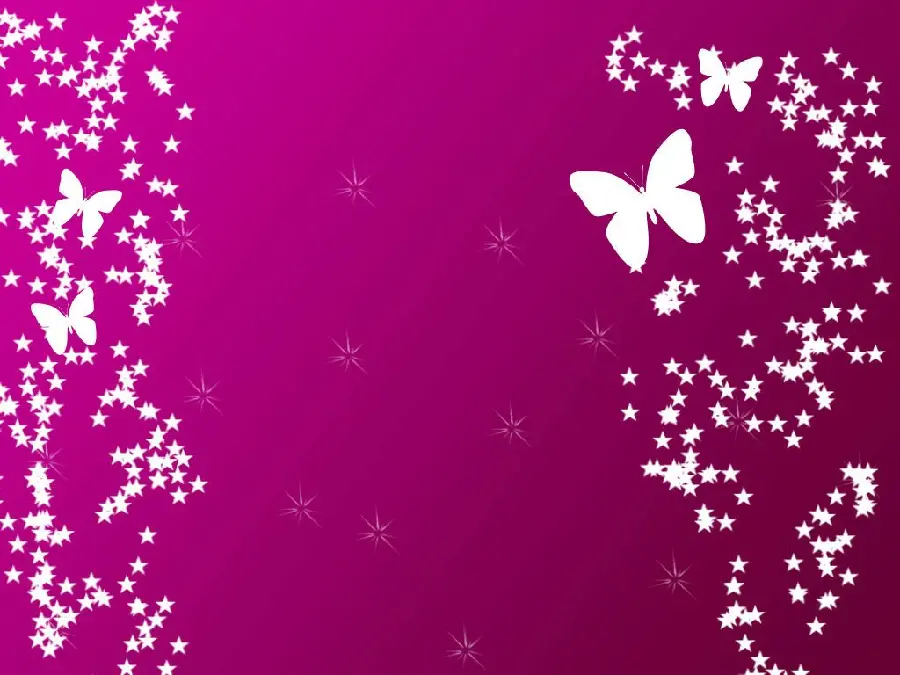 Download the image of white butterflies on a purple background