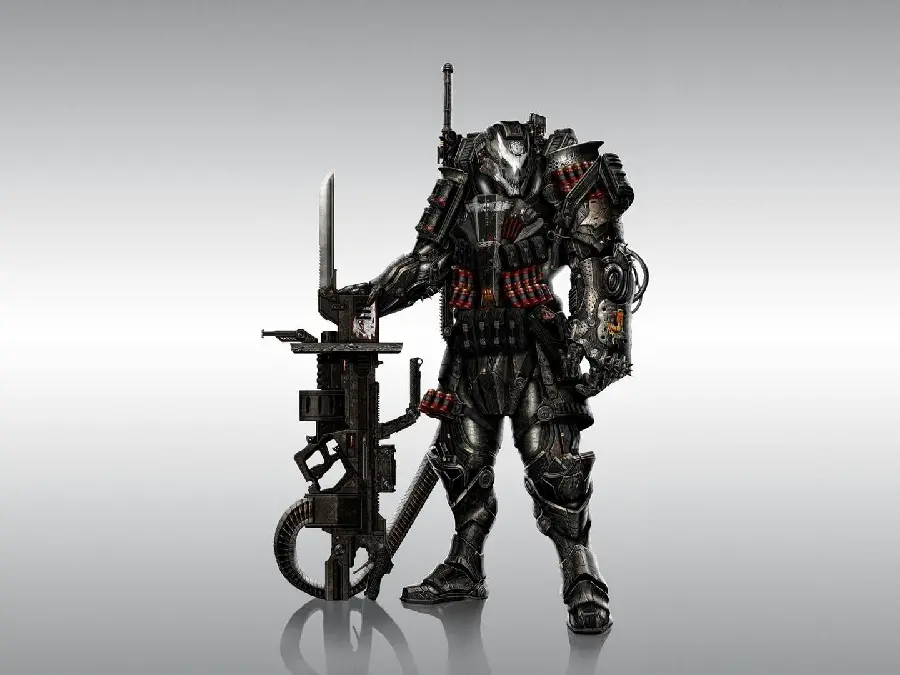 Download the image of the legendary samurai costume with details