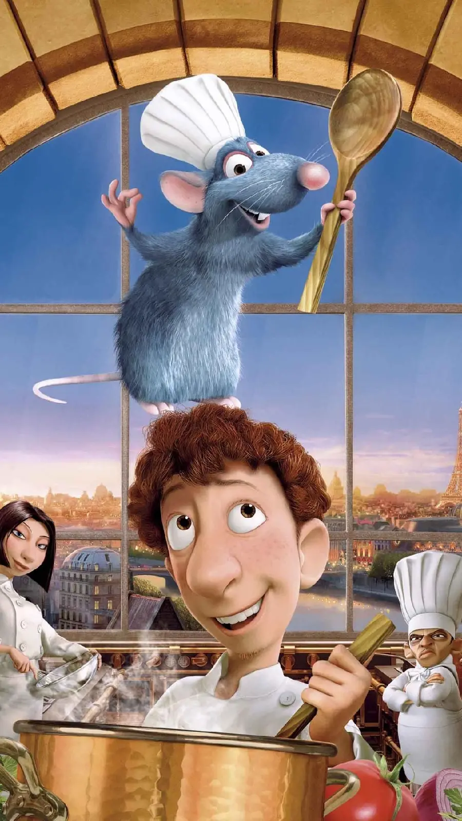 Download Cartoon Photo of Remy and Linguini Cooking