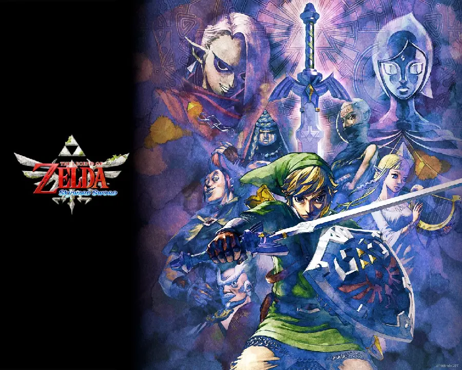 Link and Zelda Art Photo in 4K Quality
