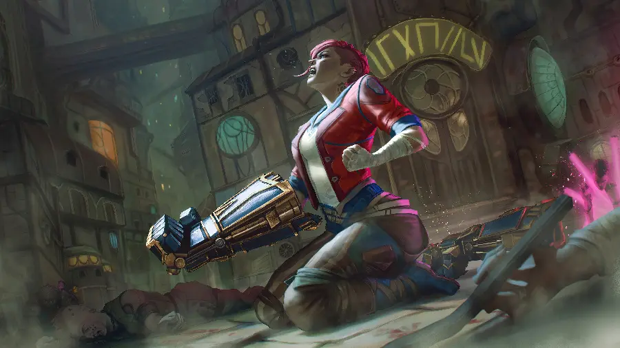 Vi Wallpaper with Powerful Gloves