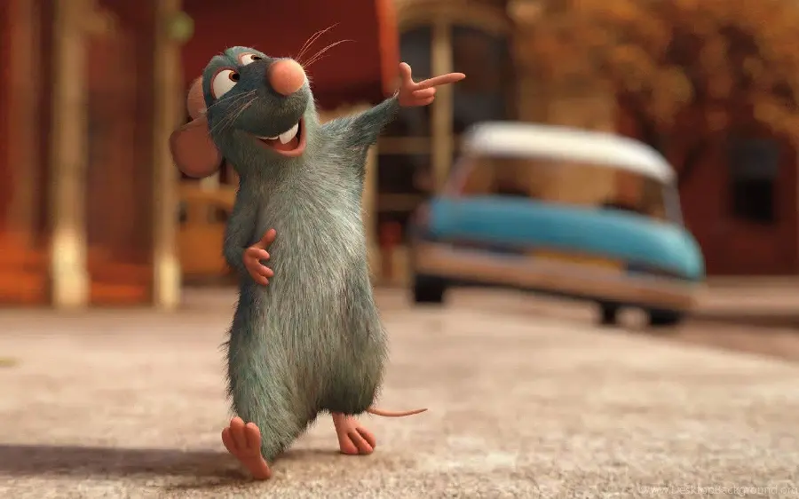 Ratatouille Animation Background Image with Artistic Frame