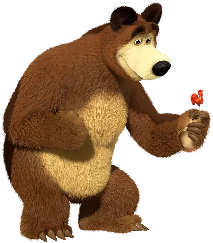High quality background photo of cartoon masha and the bear drawing