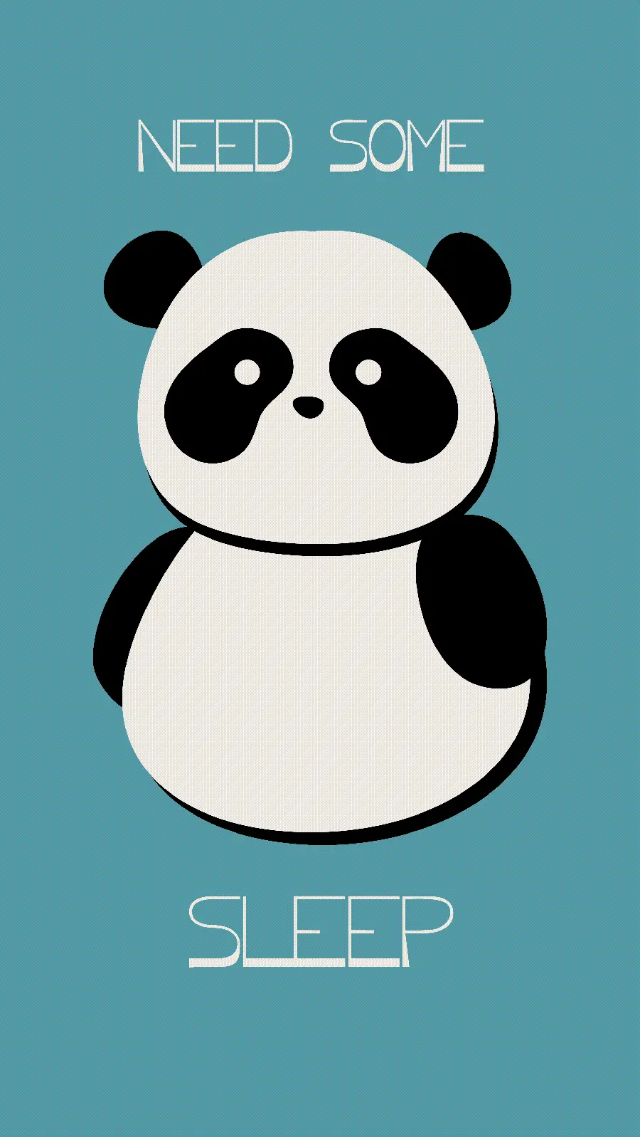 Amazing Panda Wallpaper with a blue background for iPhone
