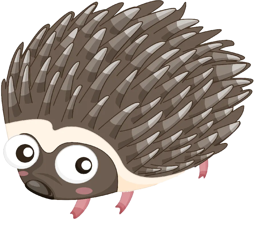 Brown Hedgehog Cartoon Profile Picture PNG