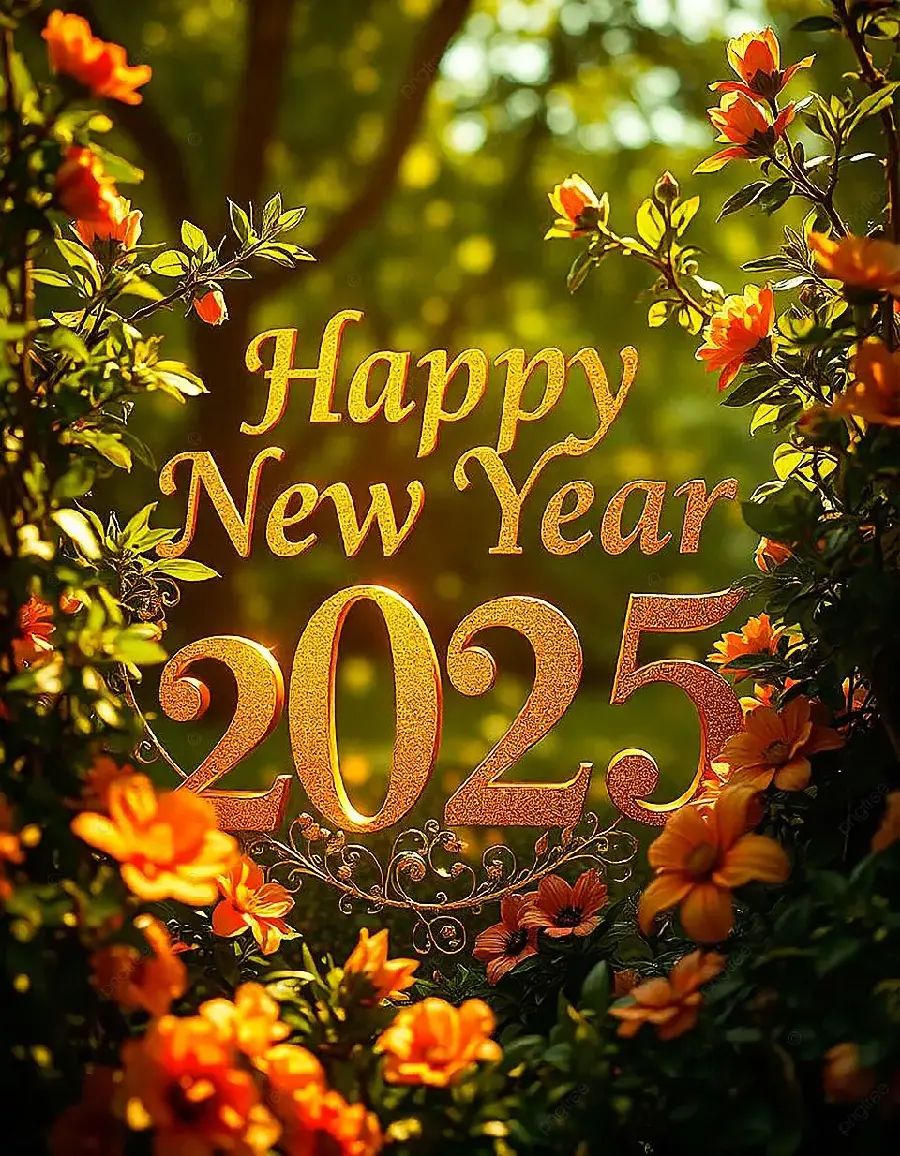 Photo Text 2025 with Fantasy and Attractive Background