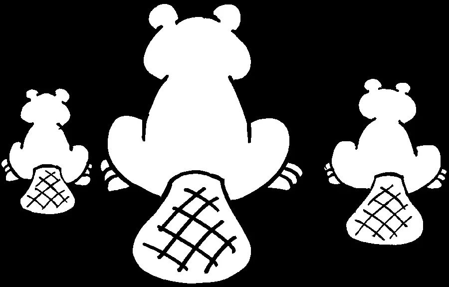 Beaver image without background for design