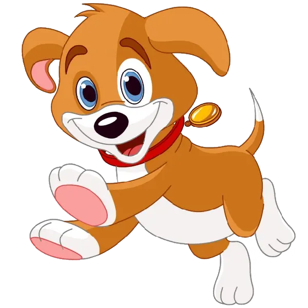 Dog painting wallpaper for children's room wallpaper design
