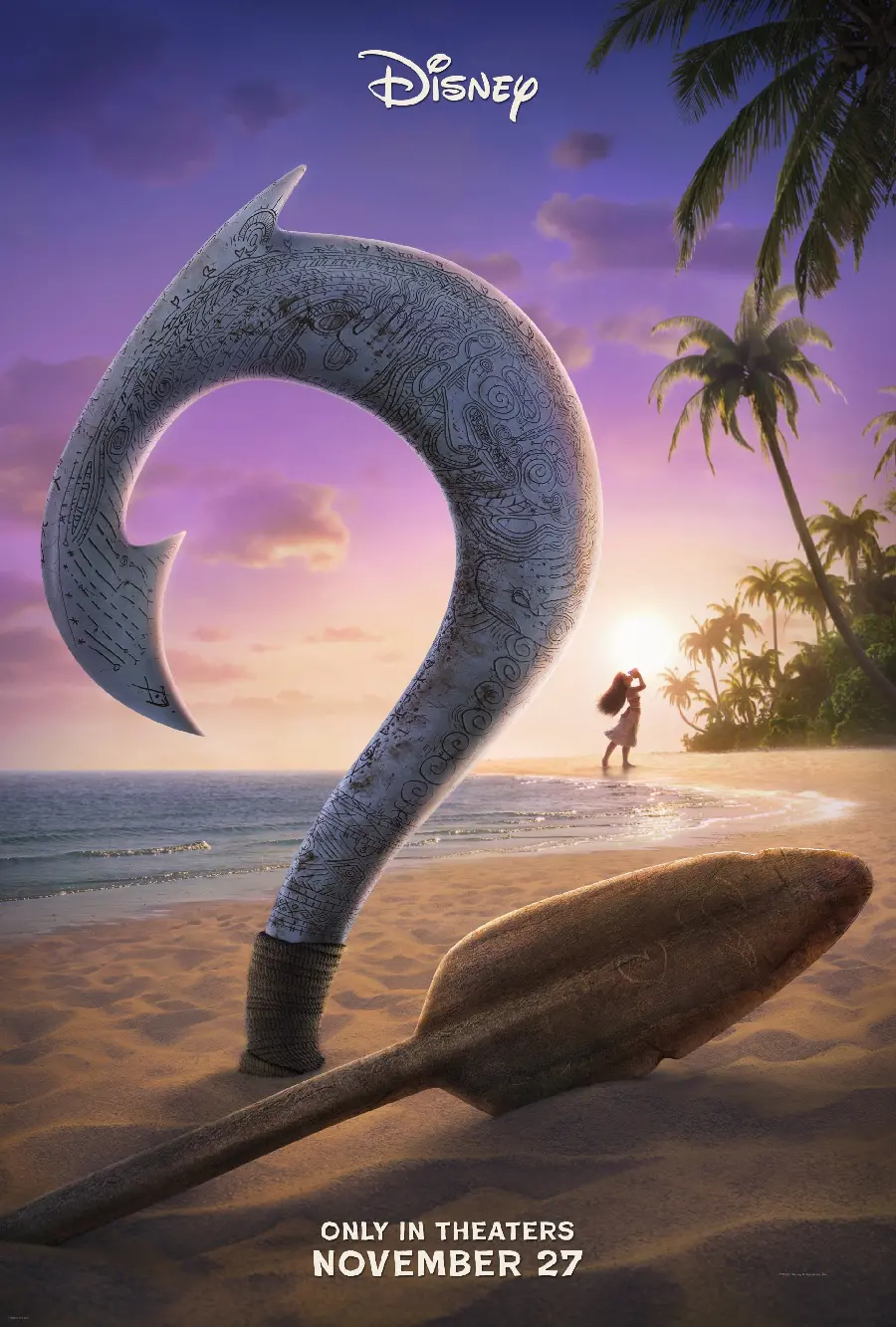 Download the official poster of the animated film Moana 2