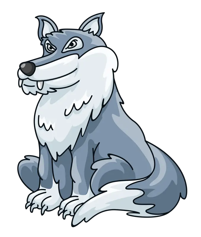 Download attractive and free cartoon wolf wallpapers