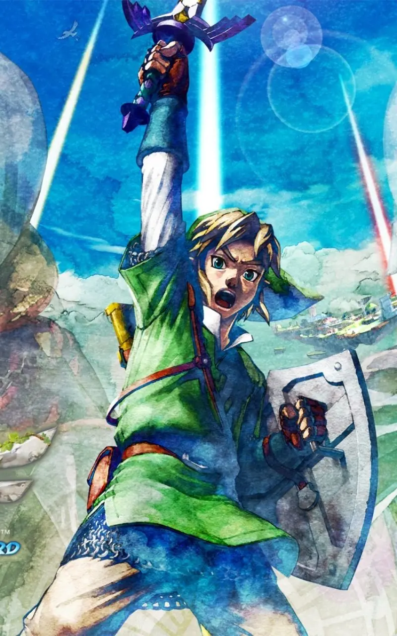 Link with Sword and Shield Wallpaper