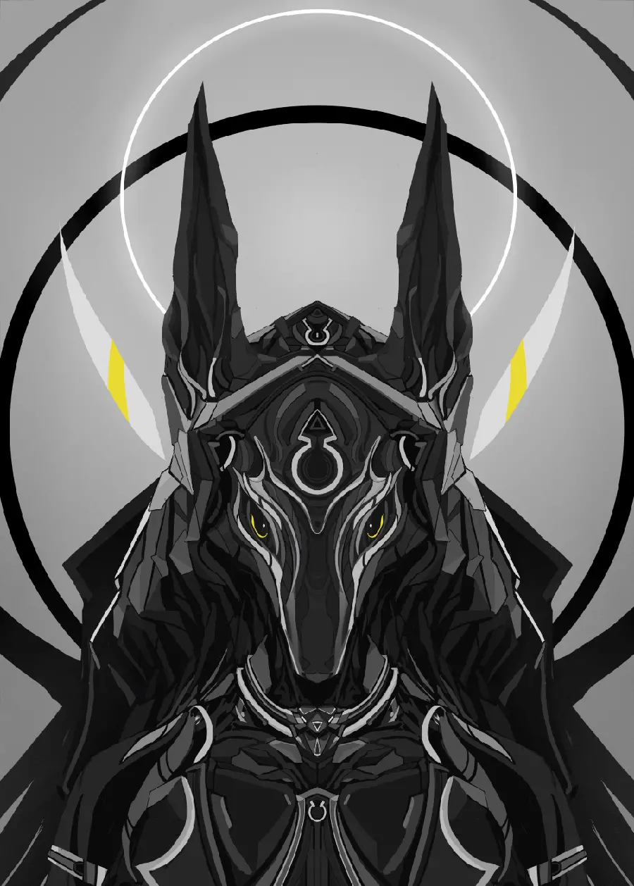 Amazing profile image in the form of a jackal PNG