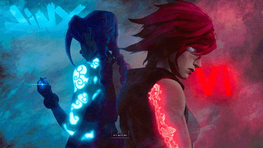 Vi Wallpaper with Jinx